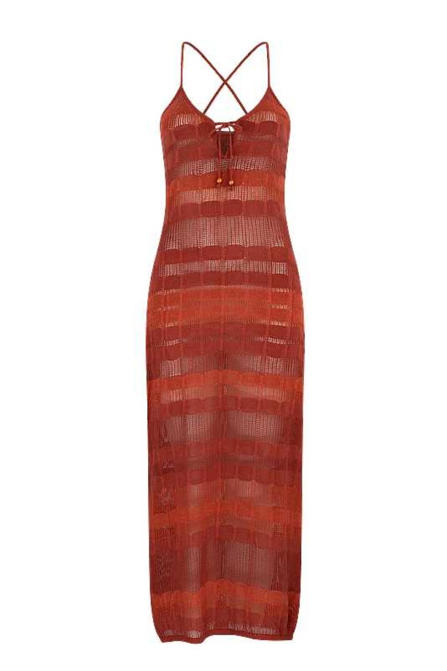 Clothing Tigerlily | Elisenda Ashanti Maxi Dress Terracotta