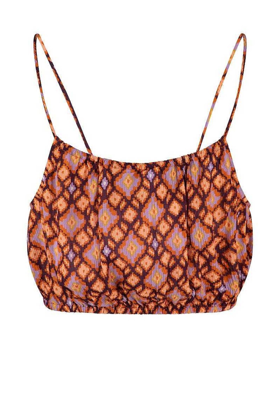 Clothing Tigerlily | Utopia Sierra Cami - Burnt Orange Geo Utopia Geo