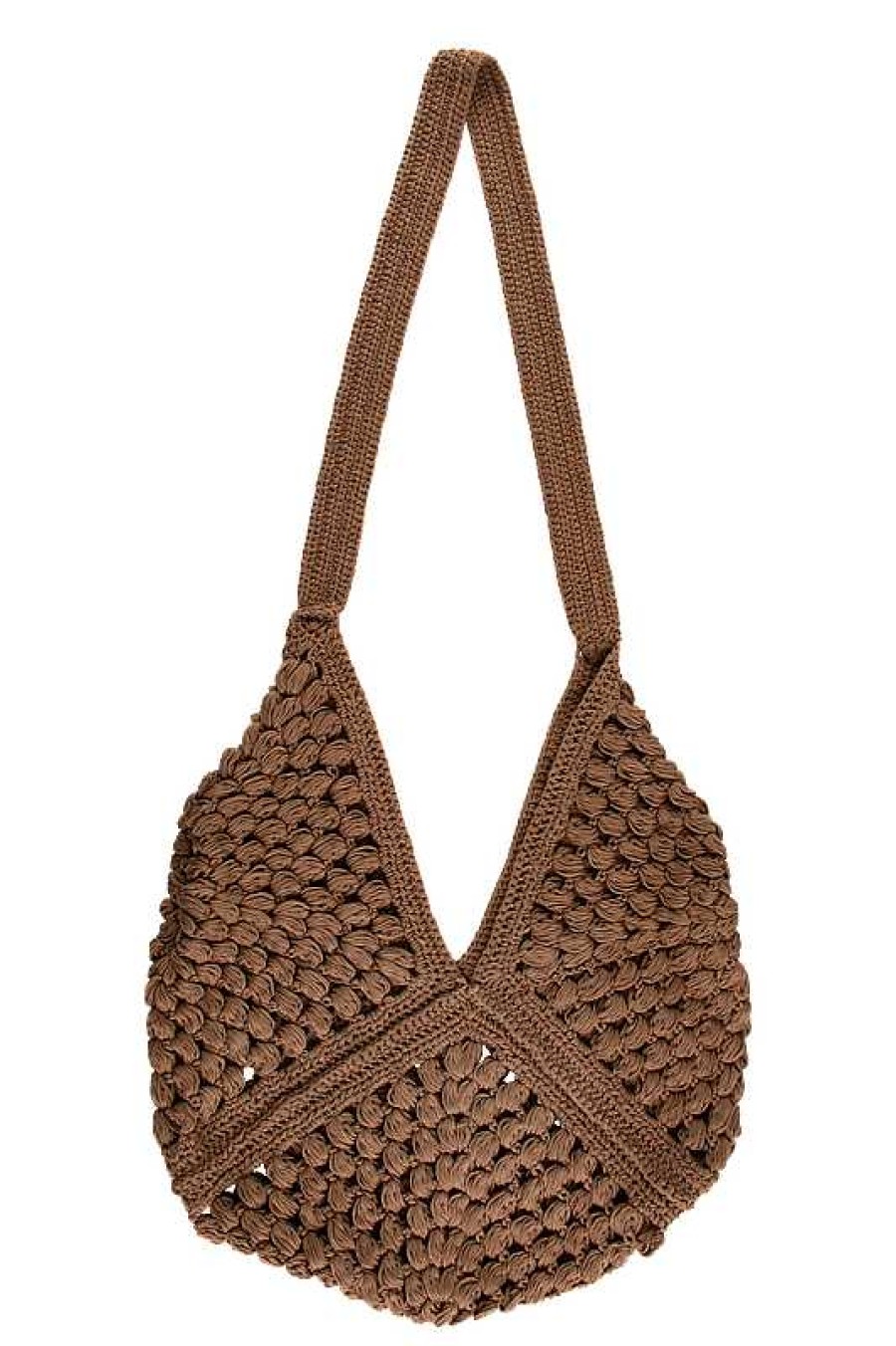 Accessories Tigerlily | Pearl Crochet Bag Toasted Coconut