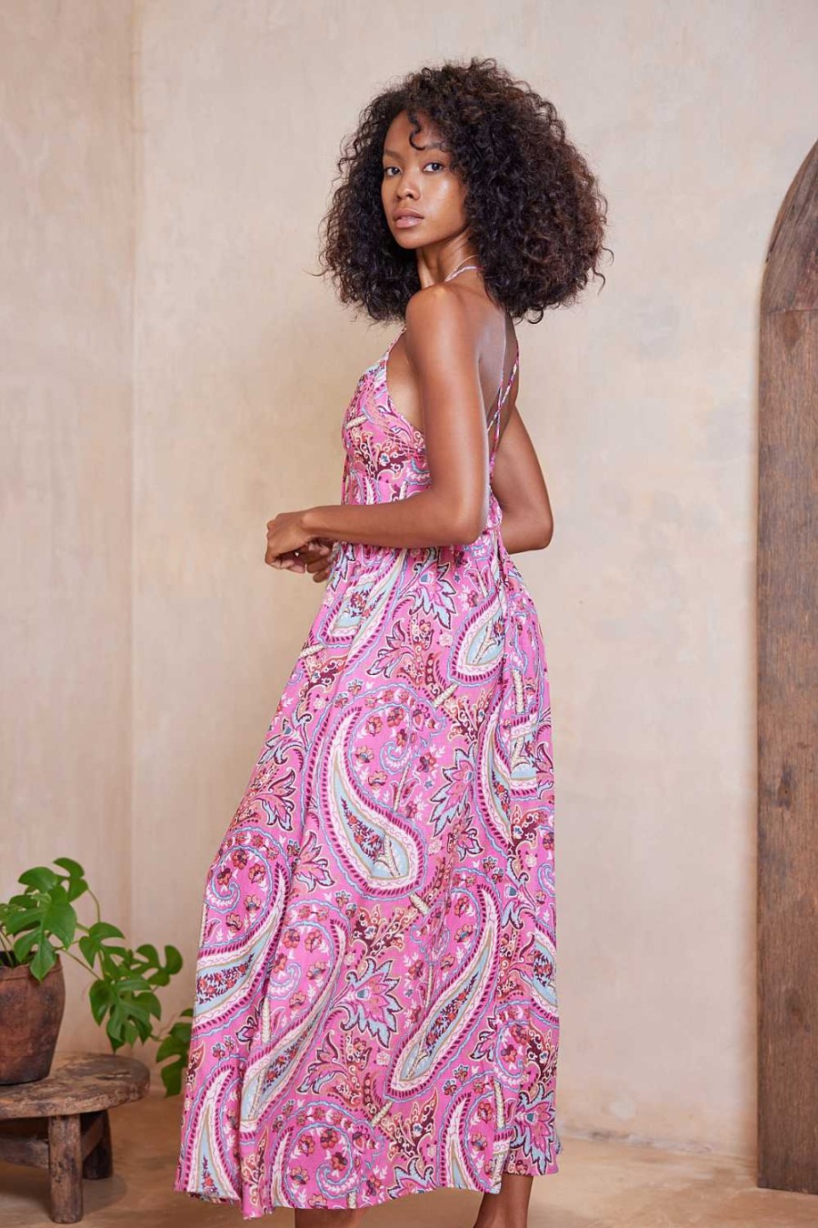 Clothing Tigerlily | Isadora Teja Maxi Dress Sorbet Paisley