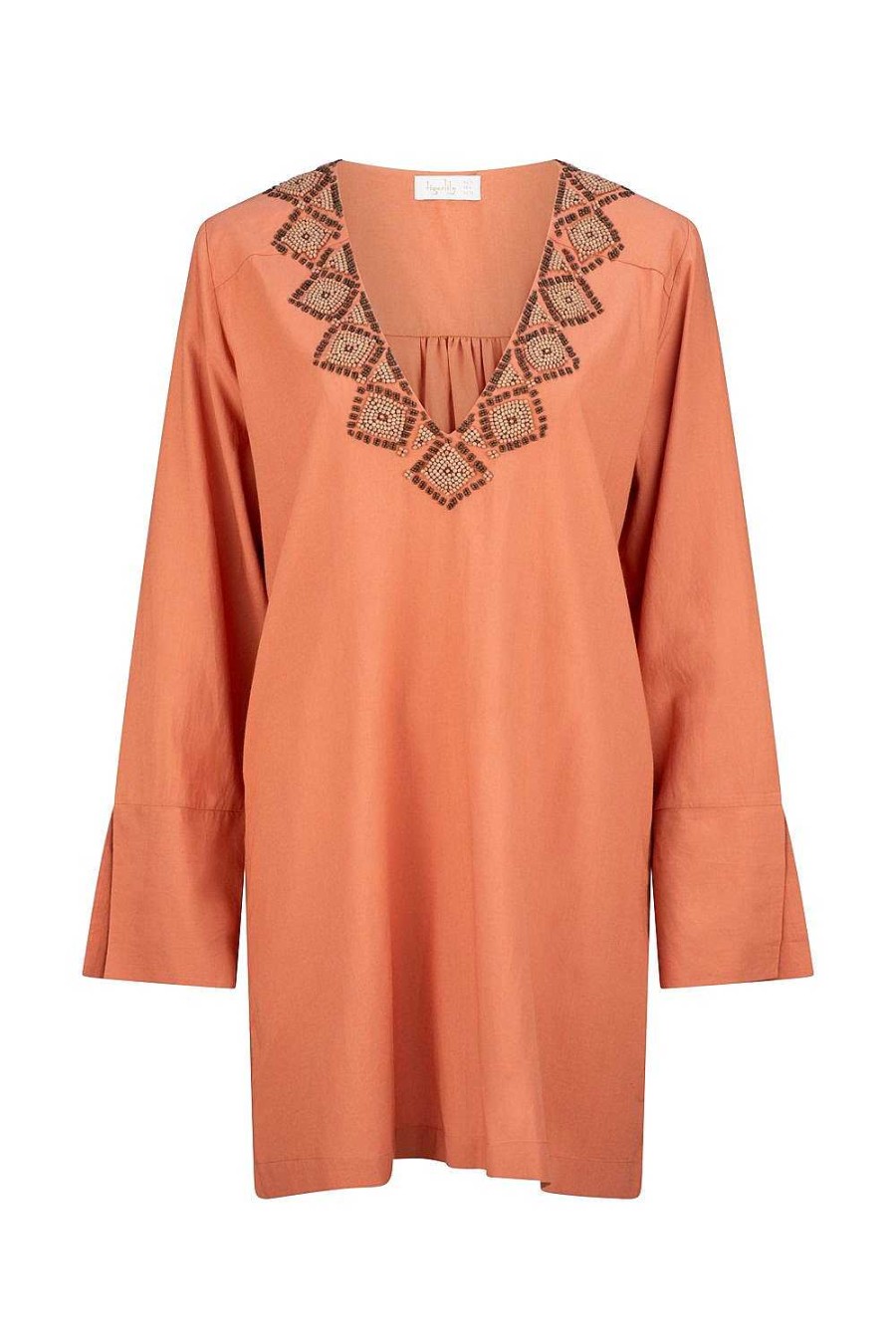 Swim & Resort Tigerlily | Adeline Tabitha Mini Kaftan Cherry Wood