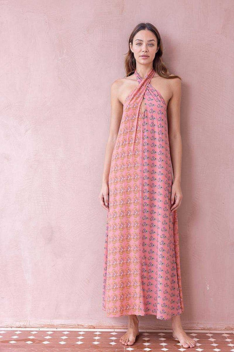 Clothing Tigerlily | Pandora Aurora Maxi Dress Dusk Pink