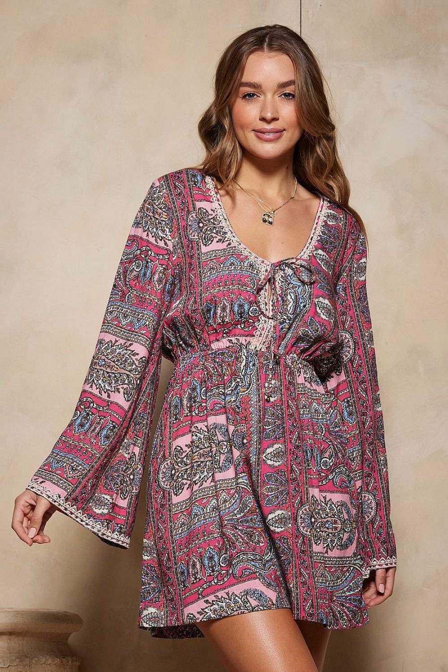 Clothing Tigerlily | Pashmina Elettra Mini Dress Pashmina Rose