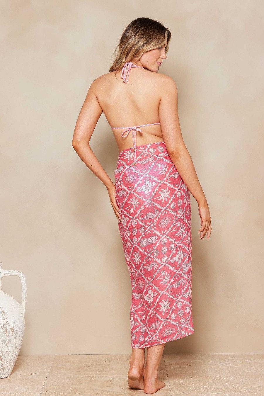 Swim & Resort Tigerlily | Ephie Sarong Raspberry