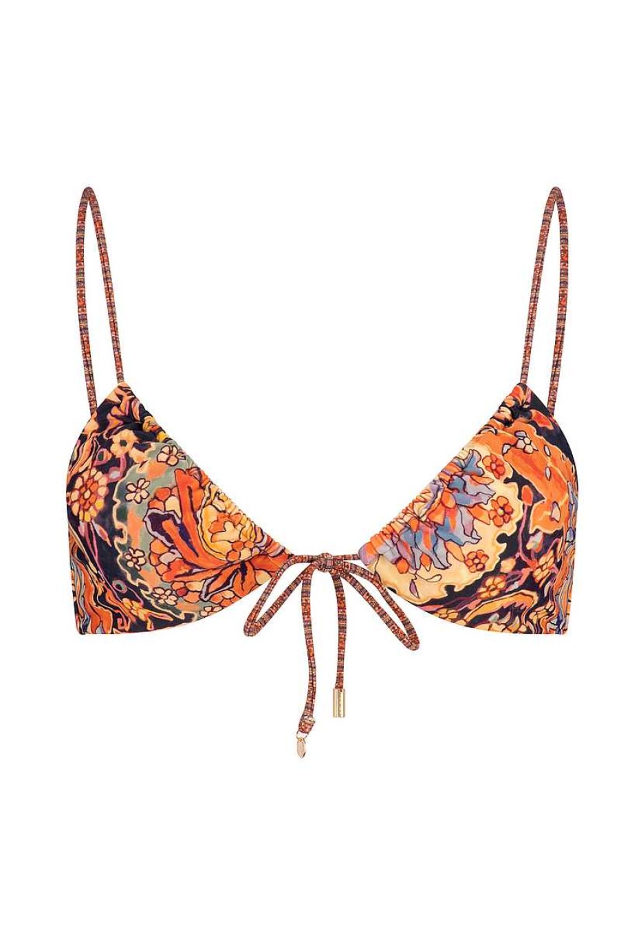 Swim & Resort Tigerlily | Gaia Amber Bikini Top Gaia Intricate