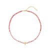 Accessories Tigerlily | Arms Of Eve X Tigerlily Beaded Palm Charm Necklace Coral