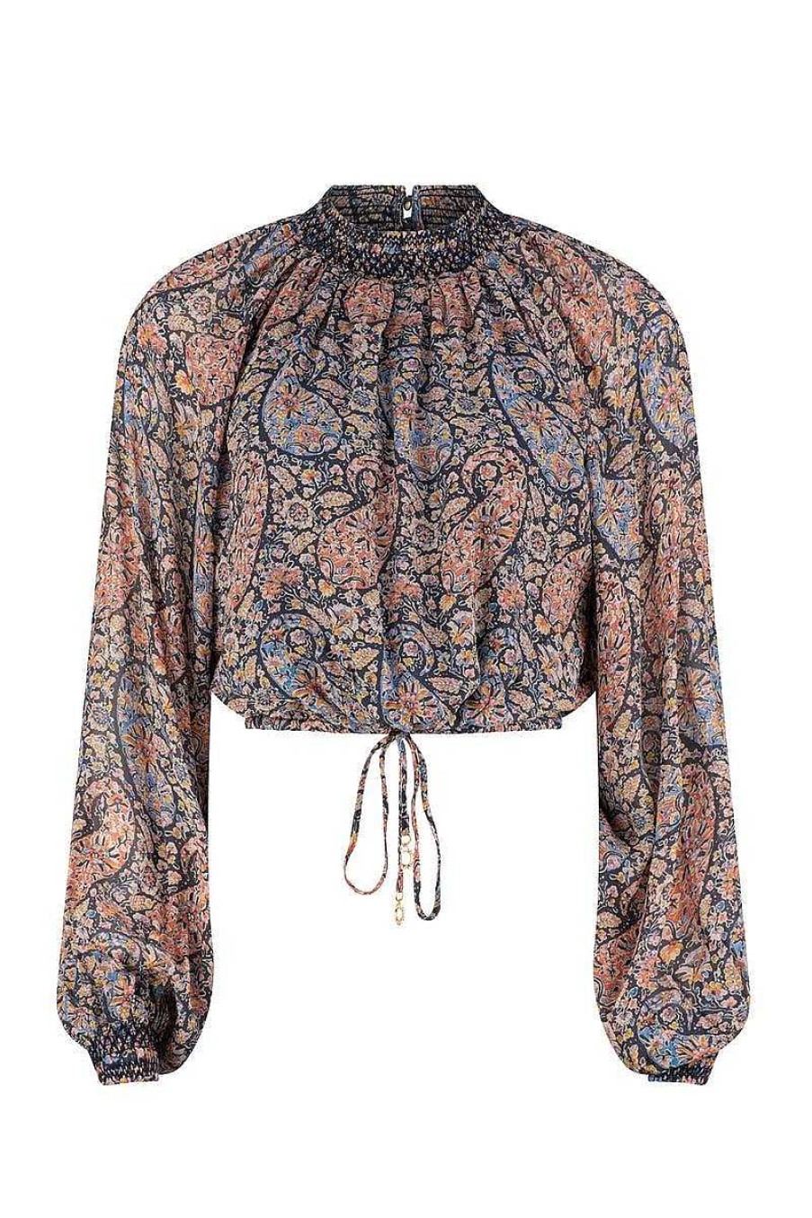 Clothing Tigerlily | La Luna Posy Top Onyx Paisley