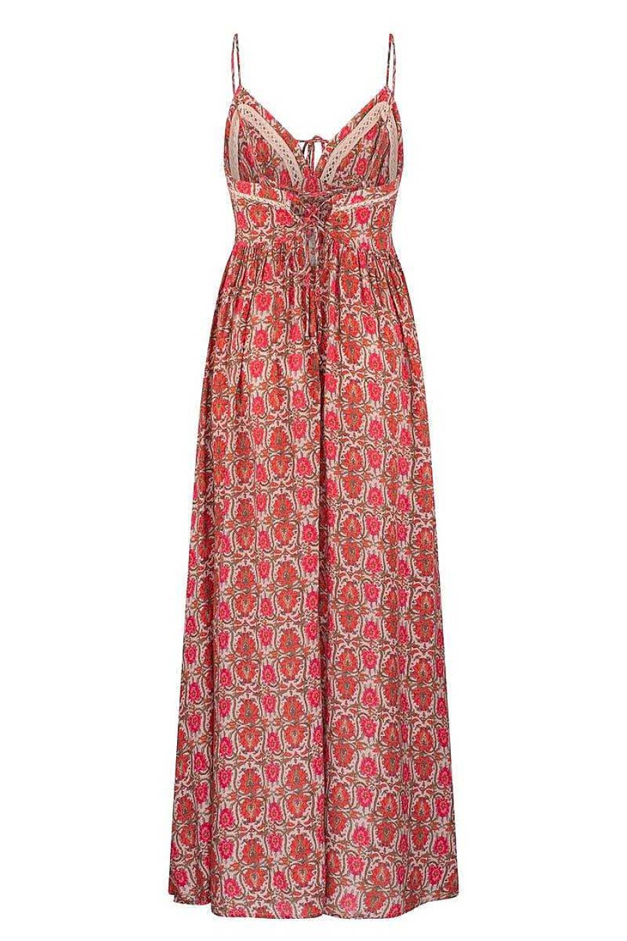 Clothing Tigerlily | Eliza Teja Maxi Dress Beige Ornate