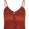 Clothing Tigerlily | Elisenda Katya Crop Terracotta