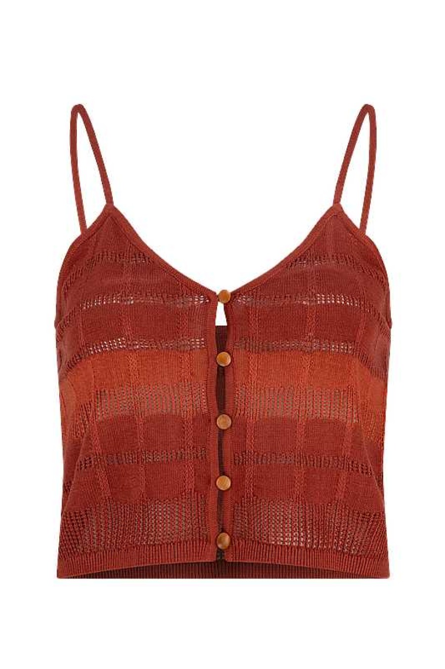 Clothing Tigerlily | Elisenda Katya Crop Terracotta