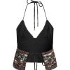 Clothing Tigerlily | Amaryllis Luna Halter Cami Black