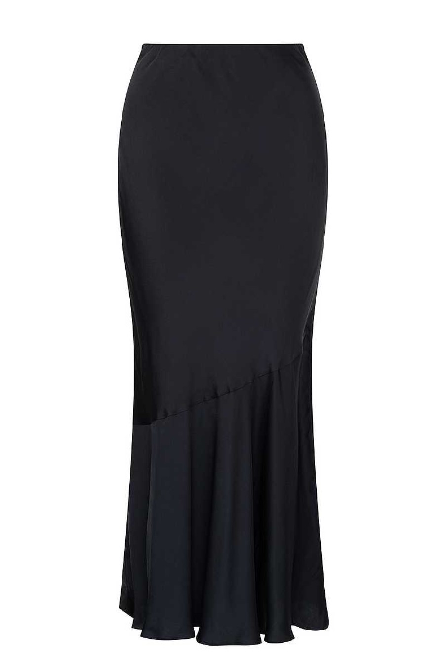 Clothing Tigerlily | Santa Teresa Blake Midi Slip Skirt Black