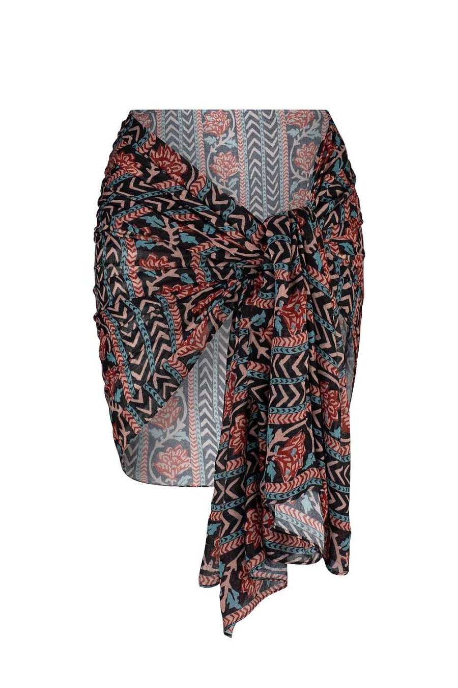 Swim & Resort Tigerlily | Sarika Sarong Raven Cherry