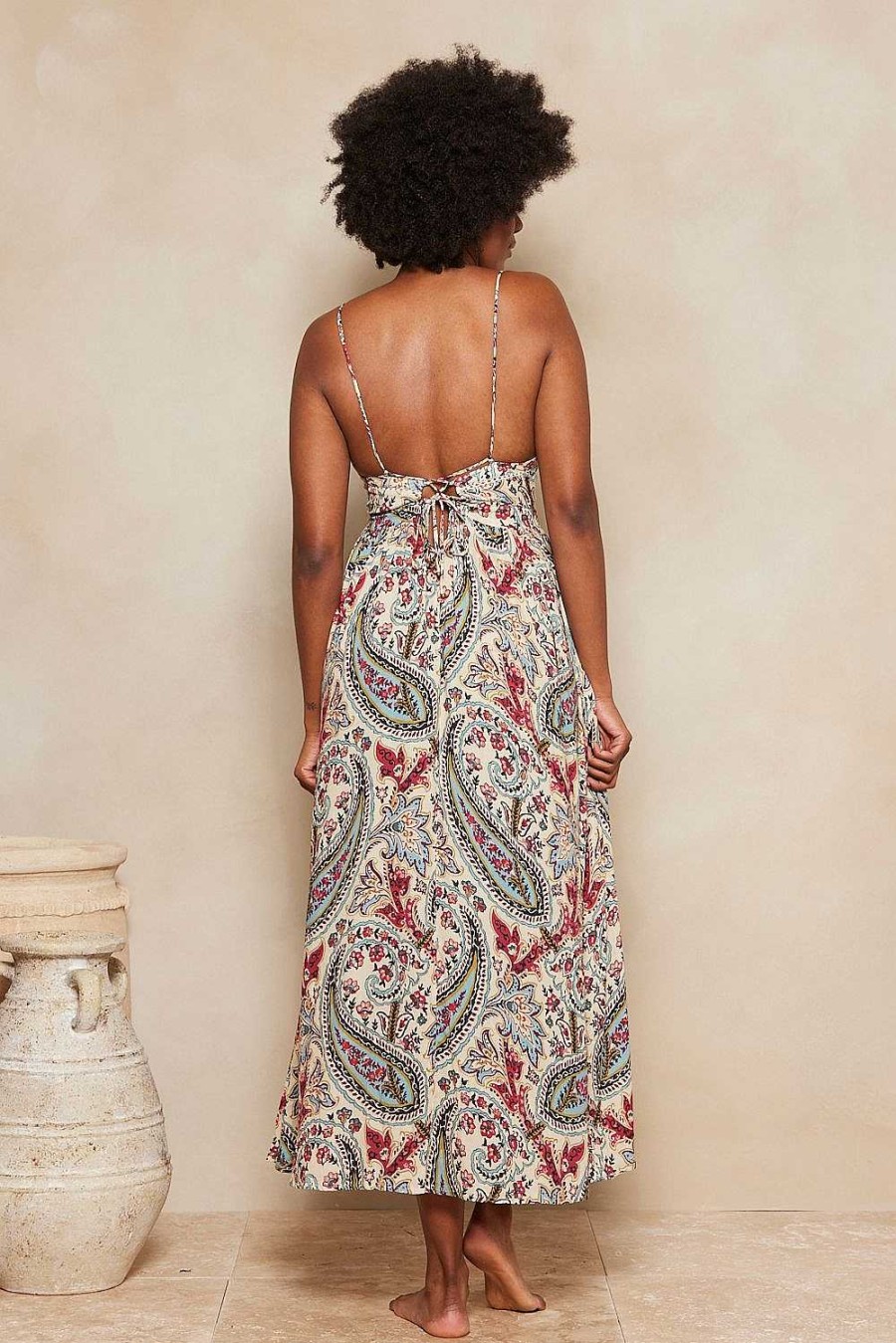 Clothing Tigerlily | Isadora Teja Maxi Dress Ocean Sunset Paisley