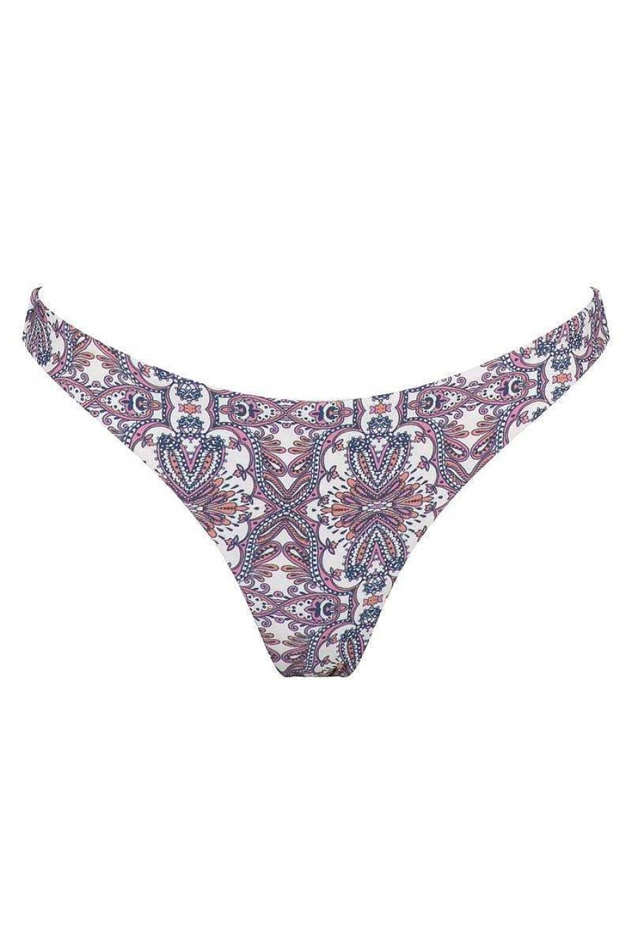 Swim & Resort Tigerlily | Esther High Elle Reversible Bikini Bottom Magenta/Kaleidoscope