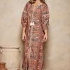 Clothing Tigerlily | Pashmina Dulari Midi Dress Pashmina Earth