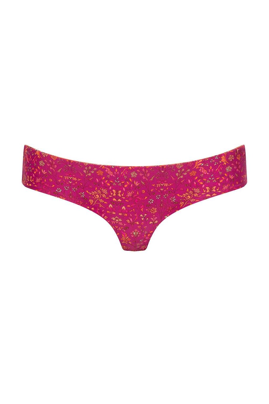 Swim & Resort Tigerlily | Alexandria Zehra Bottom Reversible Raspberry/Orange Floral