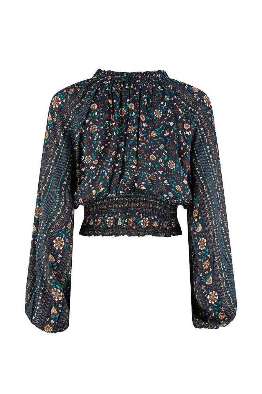 Clothing Tigerlily | Esmerelda Priya Blouse Dusk Floral