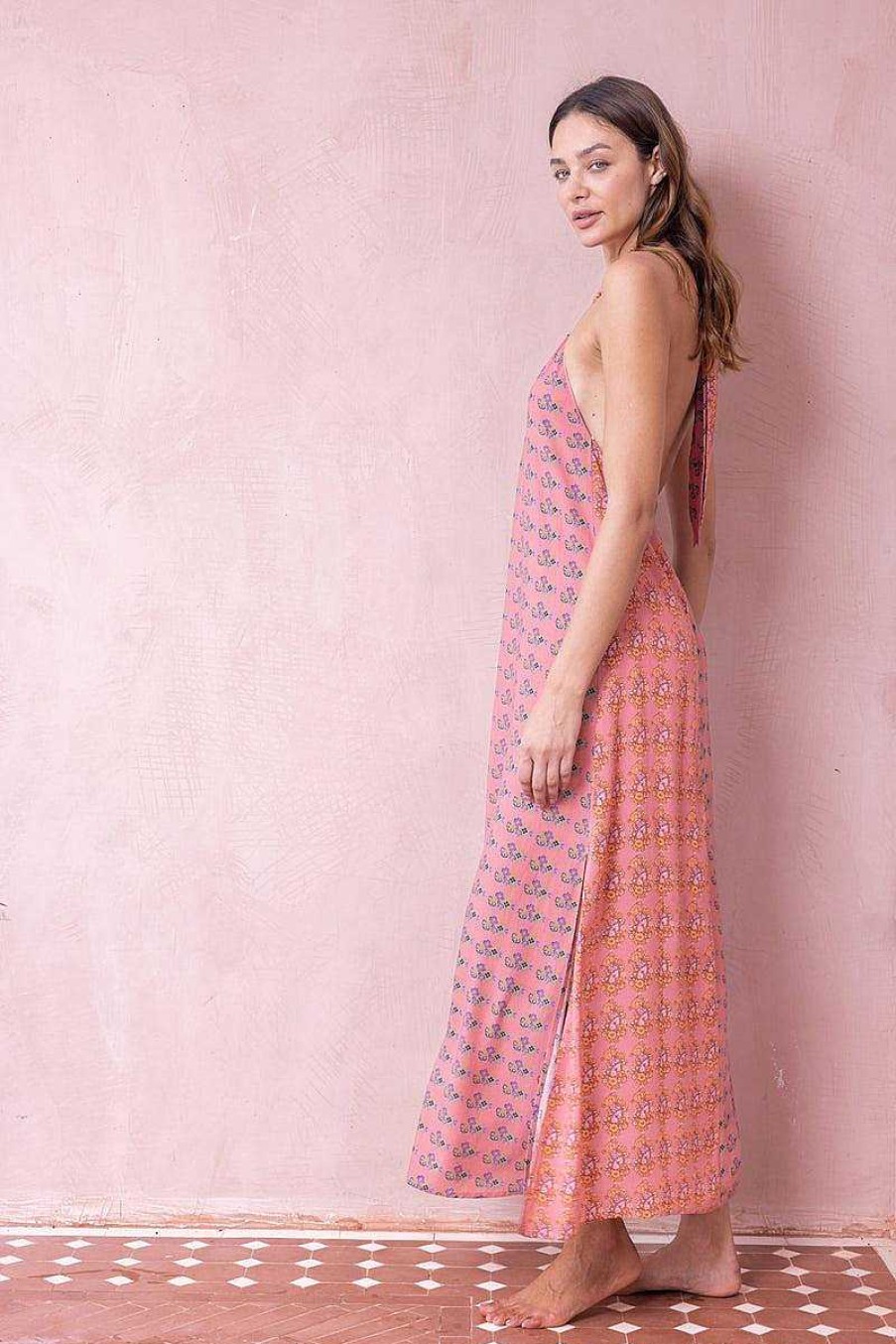 Clothing Tigerlily | Pandora Aurora Maxi Dress Dusk Pink