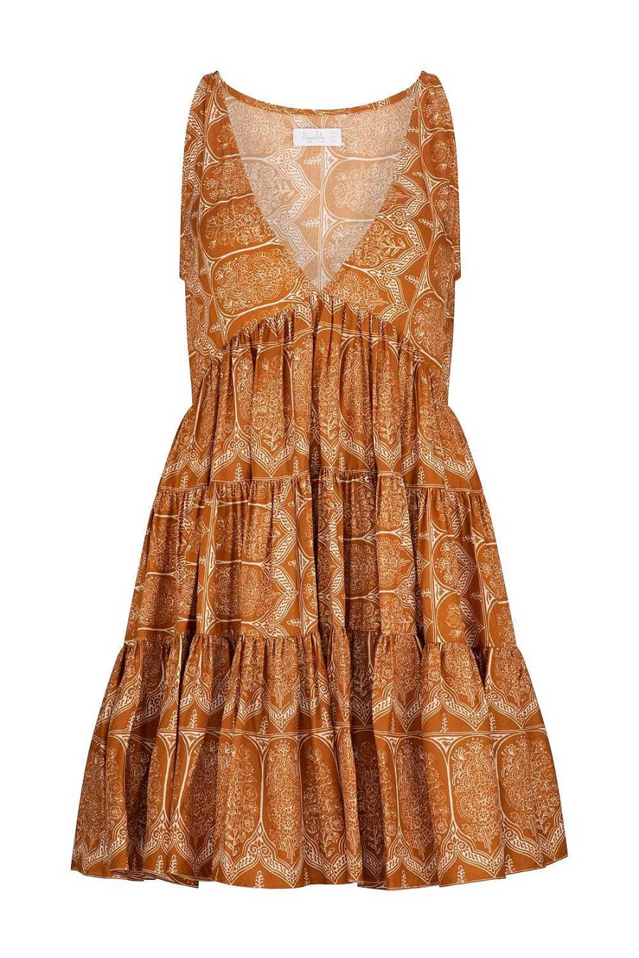 Clothing Tigerlily | Kienna Fabia Mini Dress Caramel