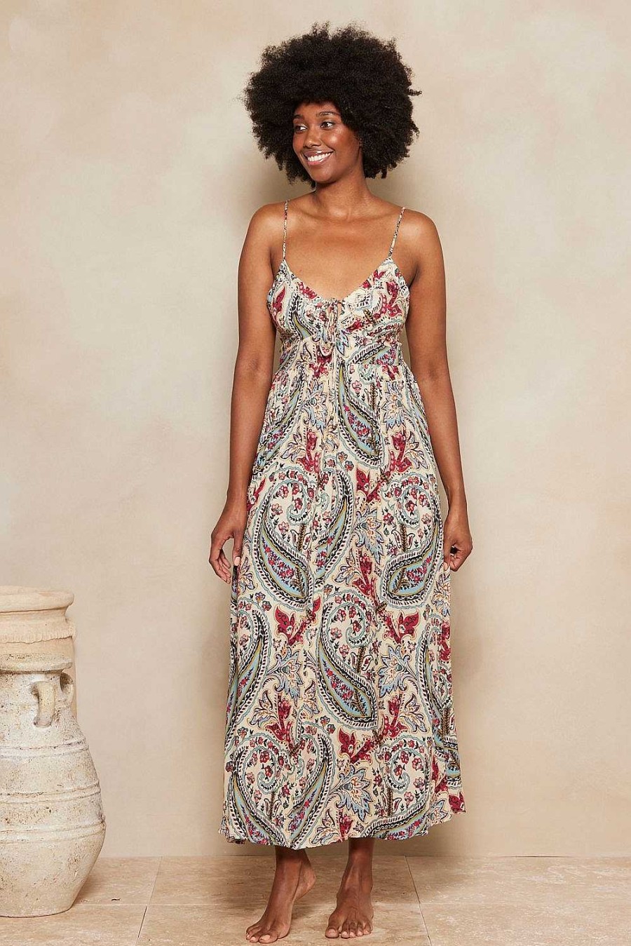 Clothing Tigerlily | Isadora Teja Maxi Dress Ocean Sunset Paisley