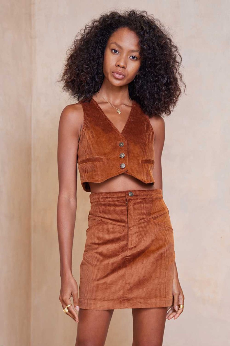 Clothing Tigerlily | Beatrix Janet Vest Ochre