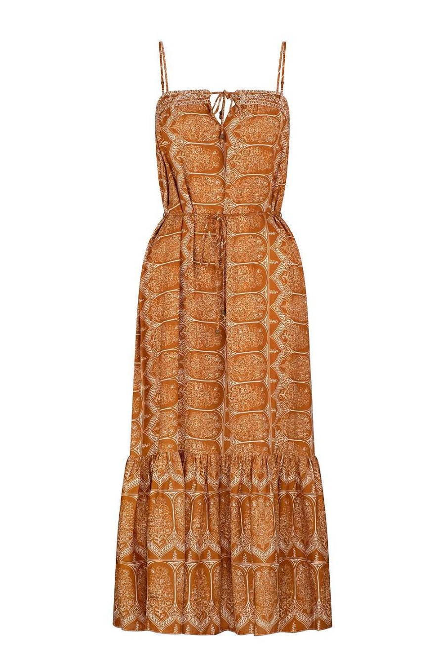 Clothing Tigerlily | Kienna Tasmin Midi Dress Caramel