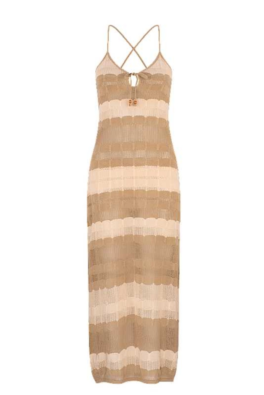 Clothing Tigerlily | Elisenda Ashanti Maxi Dress Biscuit