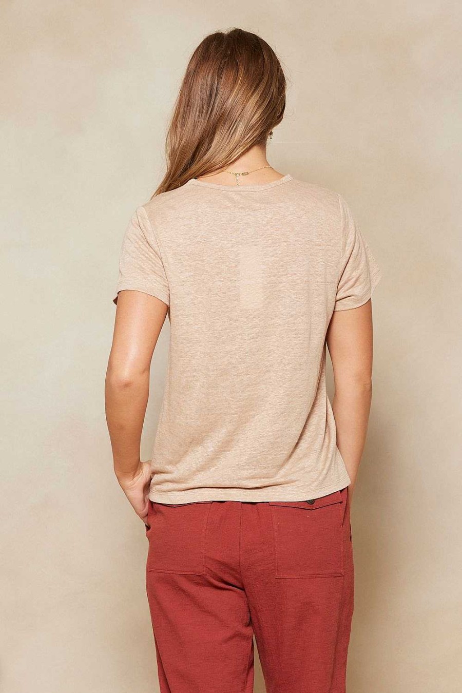 Clothing Tigerlily | Tigerlily T-Shirt Oatmeal