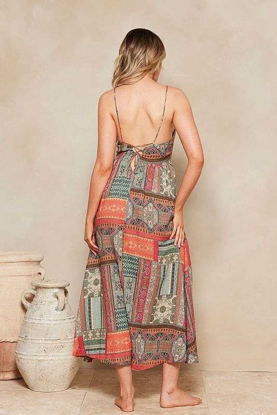 Clothing Tigerlily | Kefalonia Becca Midi Dress Kefalonia Patchwork