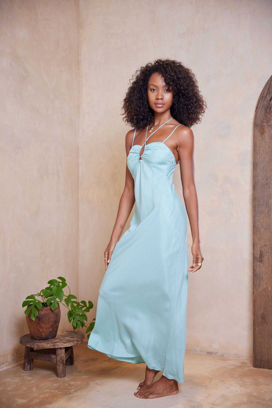 Clothing Tigerlily | Cinzia Arielle Maxi Dress Frost Blue