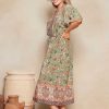 Clothing Tigerlily | Mahi Rumer Midi Dress Sage Paisley