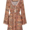 Clothing Tigerlily | Pashmina Elettra Mini Dress Pashmina Earth